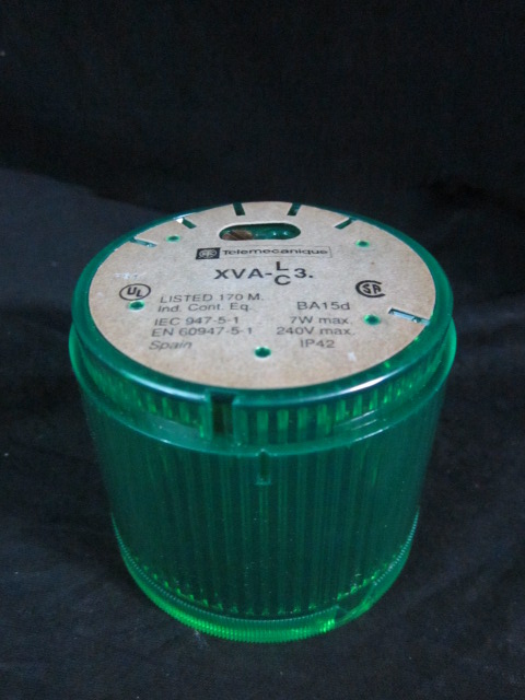 Lamp TELEMECANIQUE XVA-C33 GREEN LIGHT CAP, 7W MAX. 240V MAX.