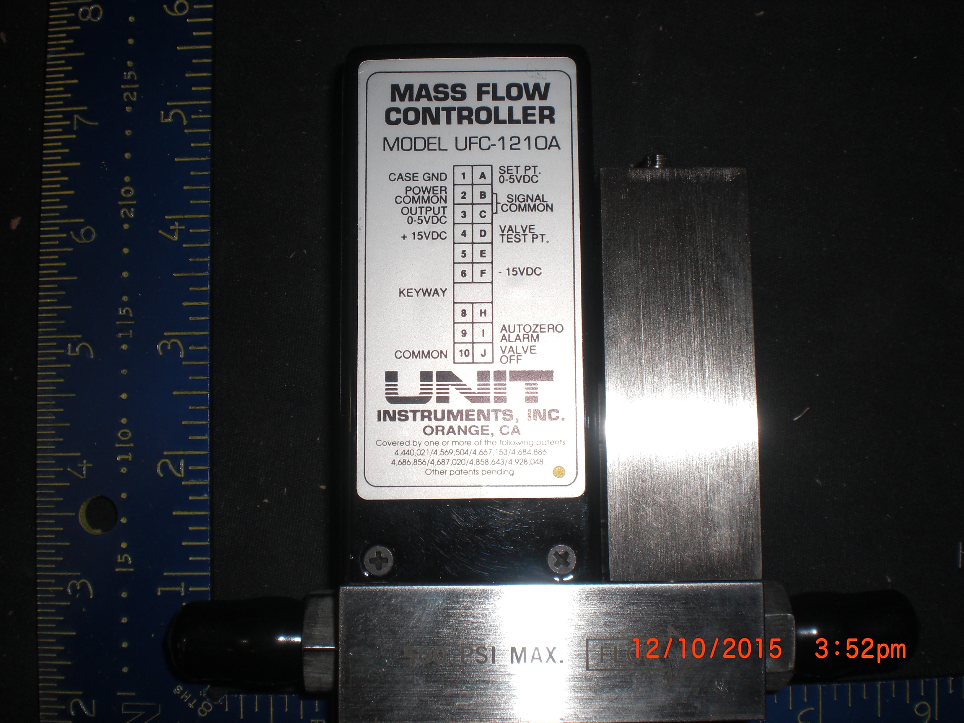 MFC UNIT UFC-1201A-20SLM-N2 1/4MVCR