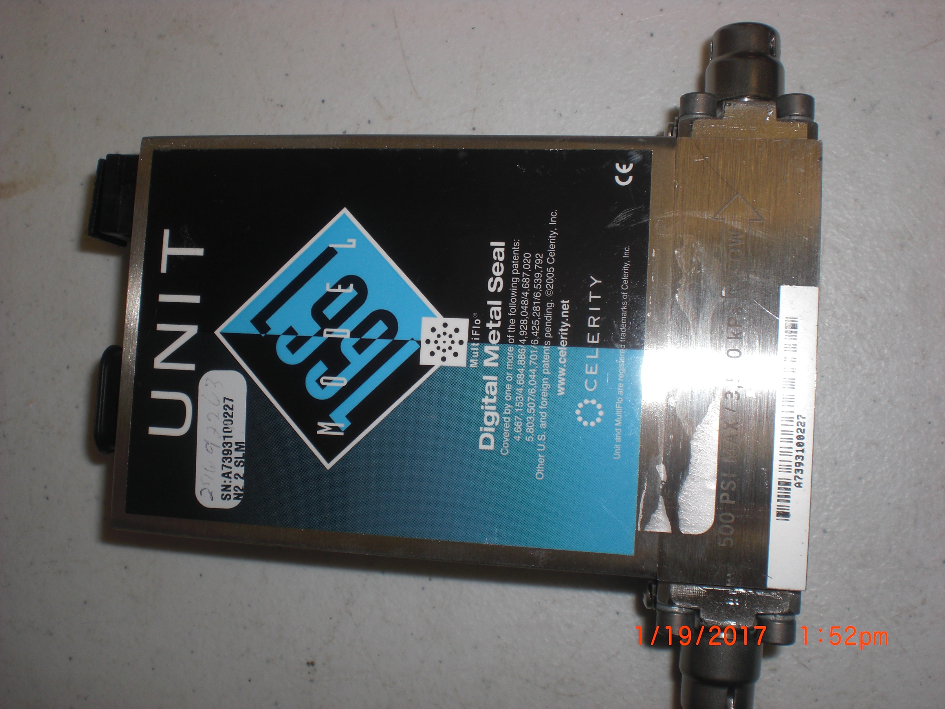 MFC UNIT CELERITY UFC-1661 N2 2SLM Digital Multiflo Model 