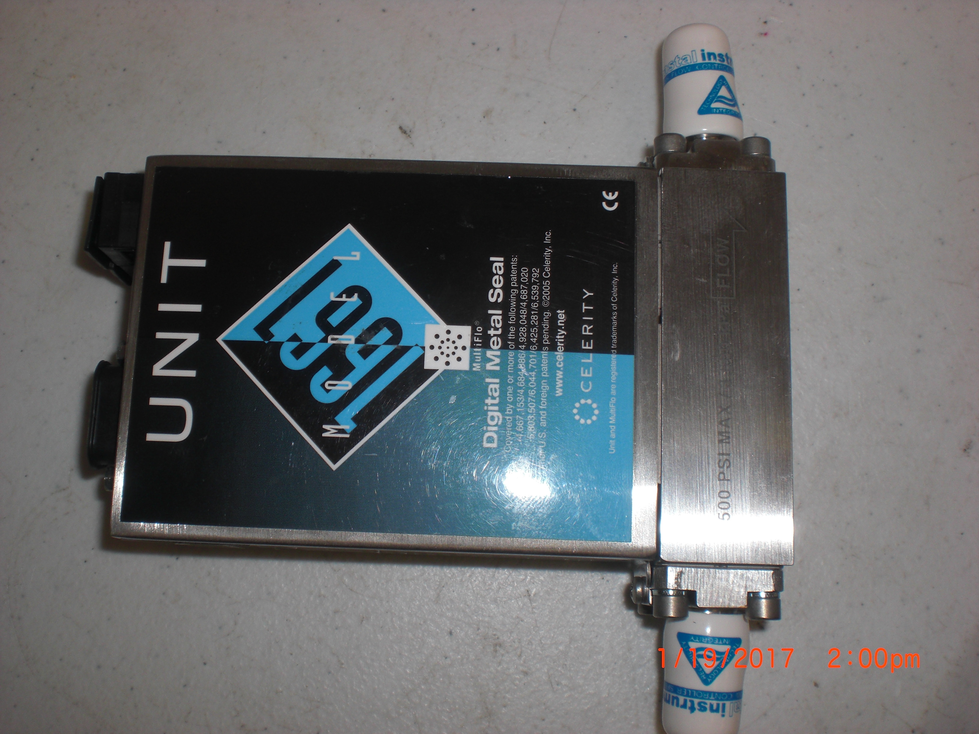 MFC UNIT CELERITY UFC-1661 SiH4 400 SCCM SCCM Digital Multiflo Model