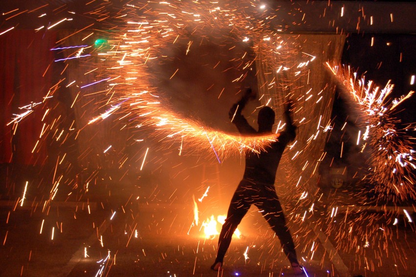 Hire Creative Flame Fire Dance Cirque & Variety Fire Performer in