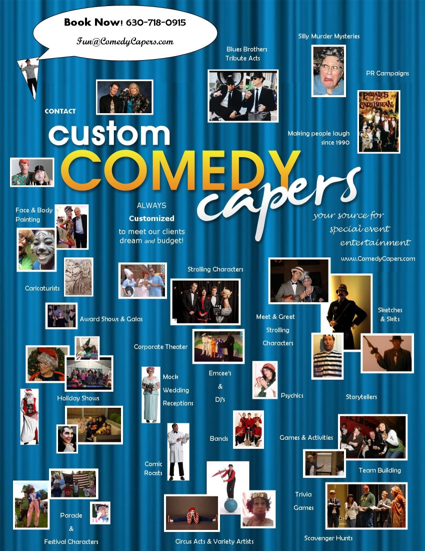 Hire Custom Comedy Capers Comedy Show in Chicago, Illinois