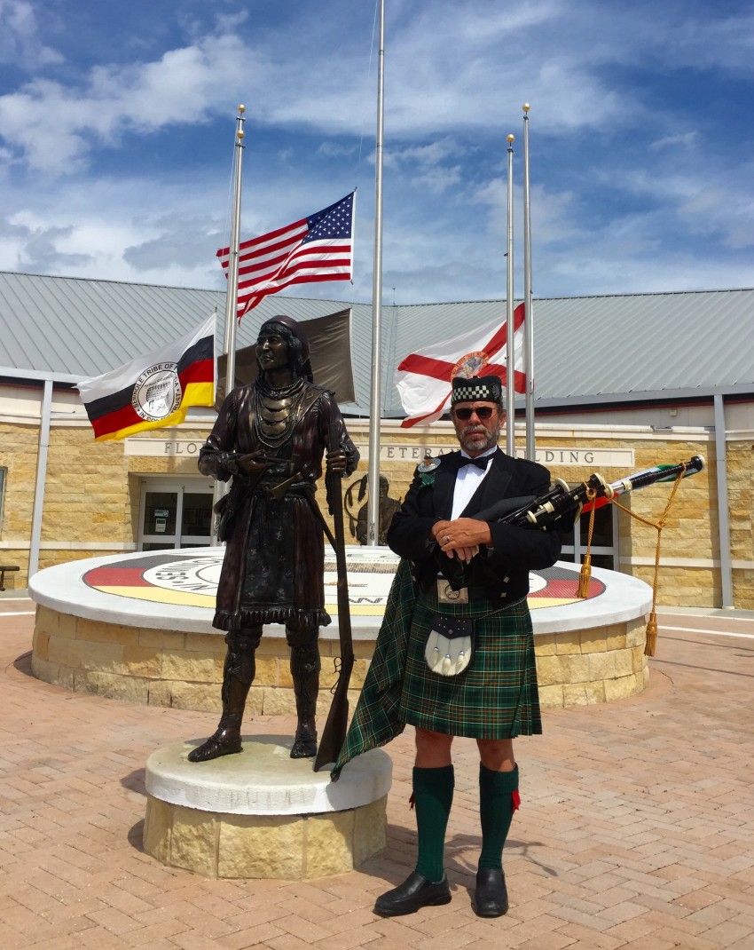 Hire The Florida Bagpiper Bagpiper in Sarasota, Florida