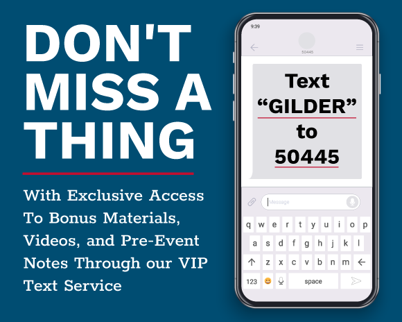 Text 'GILDER' to 50445
