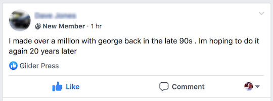 Screenshot from Facebook