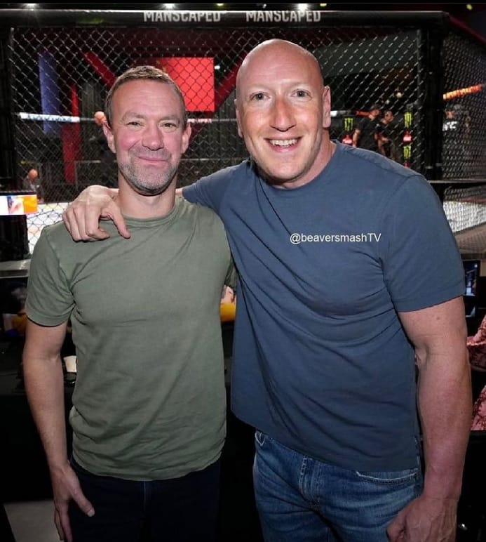 Dana white con la faccia di Mark Zuckerberg