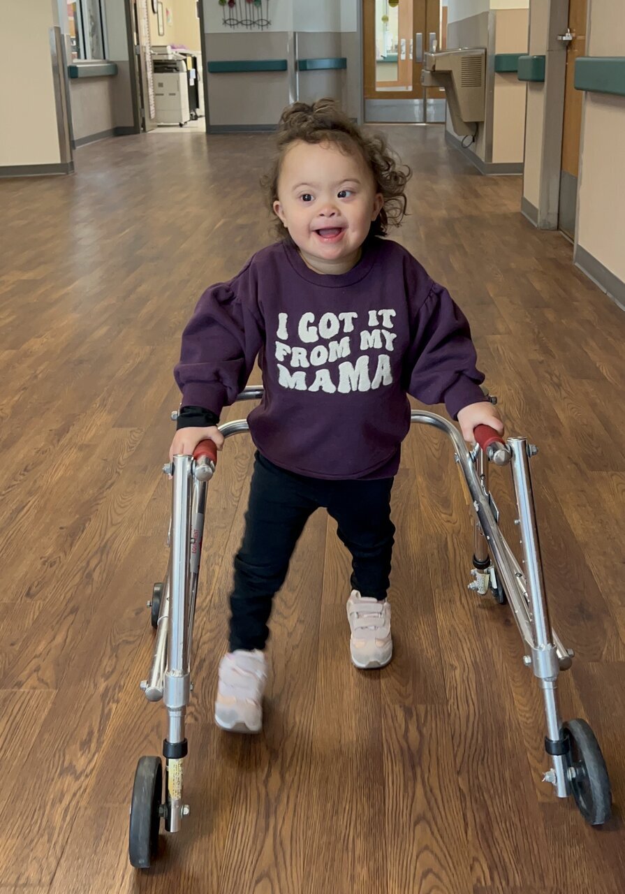 A child served by United Rehabilitation Services