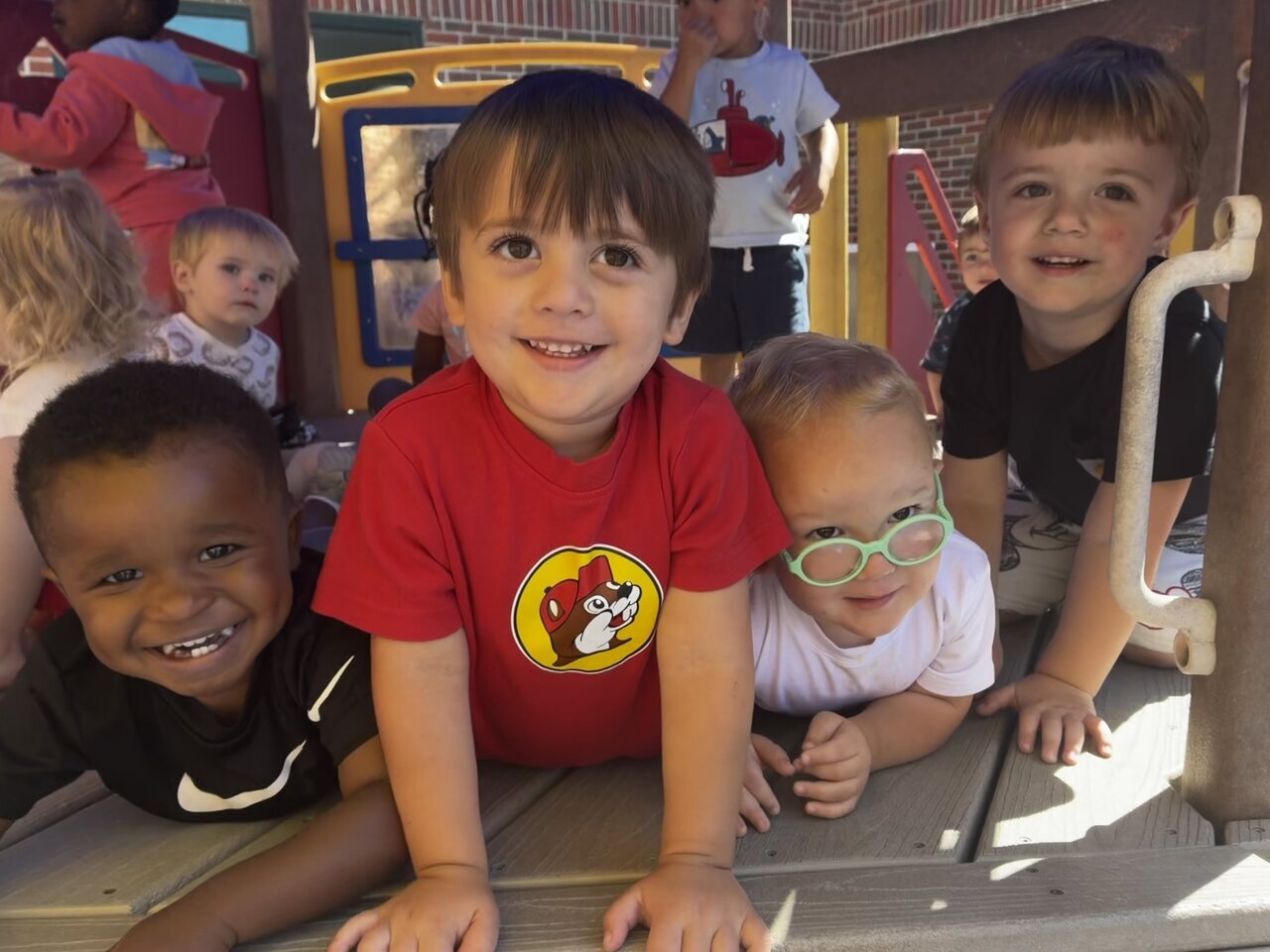 Children in a URS classroom