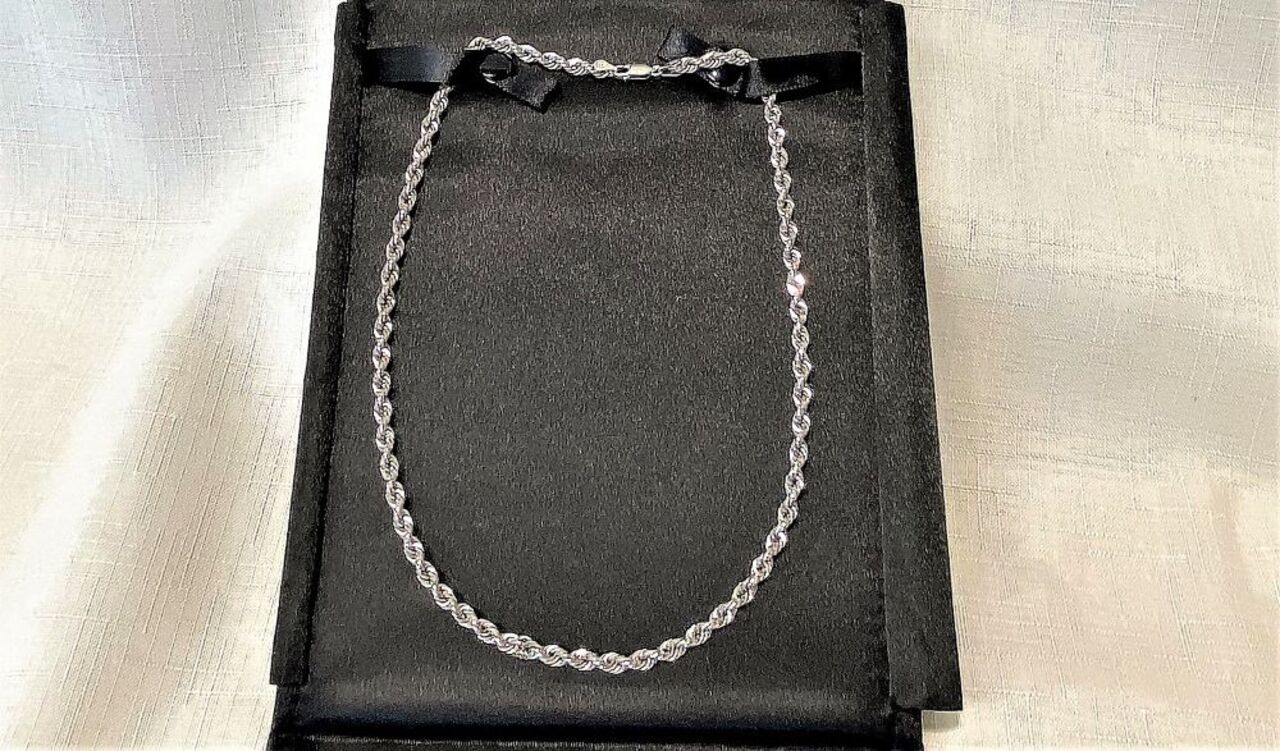 Gilt Sterling Silver Rope Chain auction item image