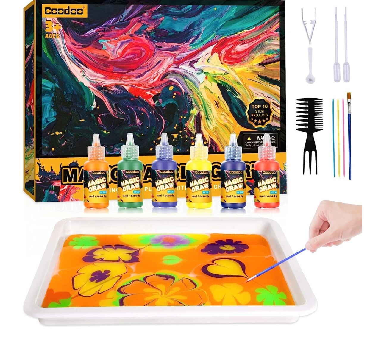 Water Marbling Paint Craft Kit auction item image