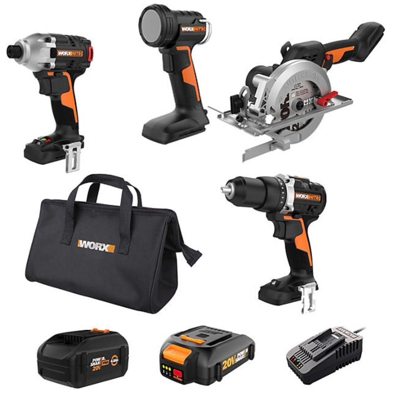 Nitro 4 Pc Power Tool Combo Kit auction item image