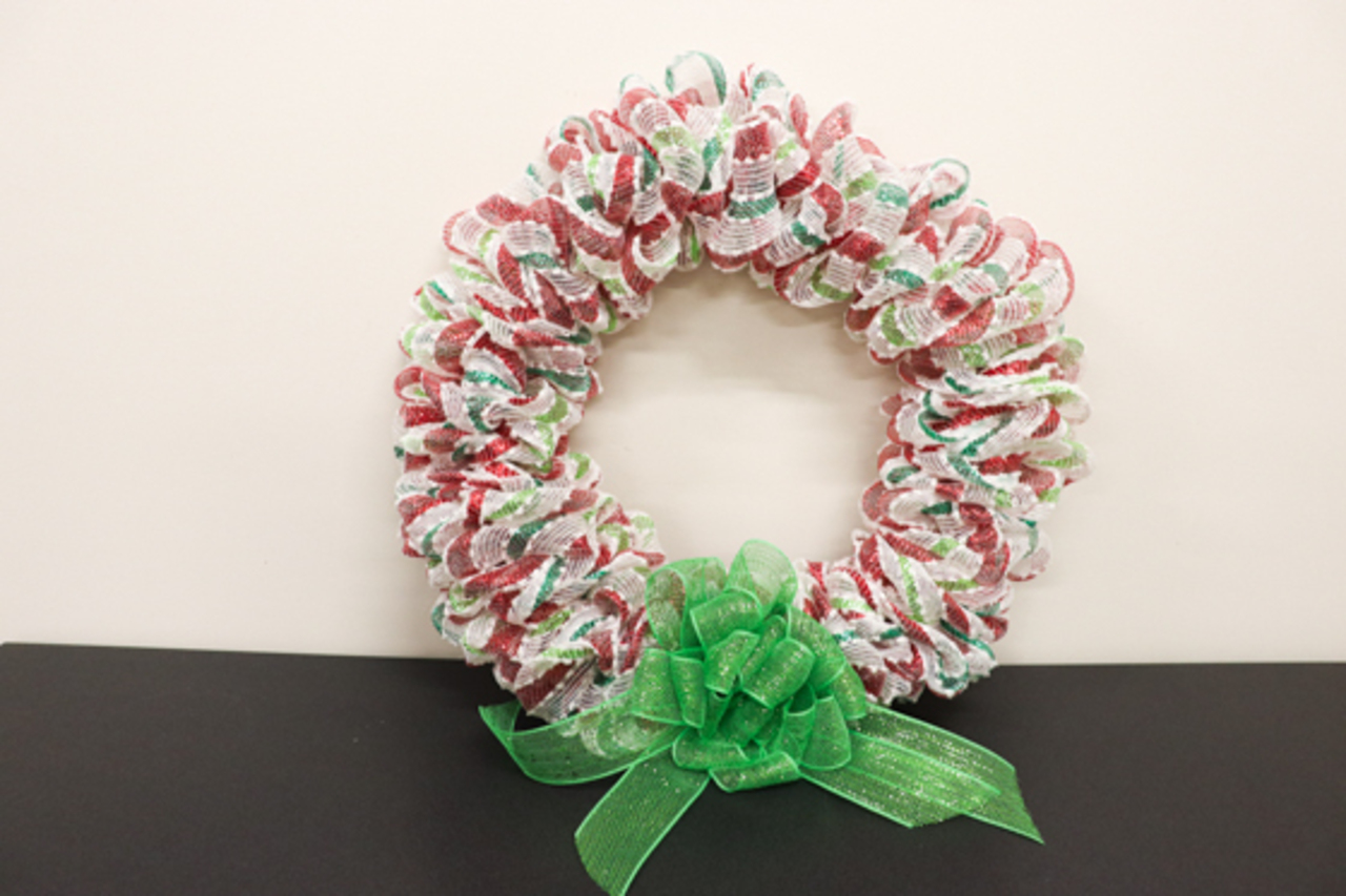 Red, White, and Green - Holiday Wreath auction item image