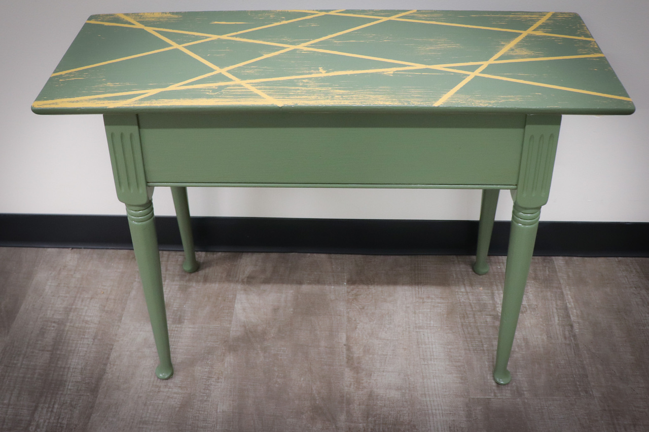 Green & Yellow Side Table auction item image