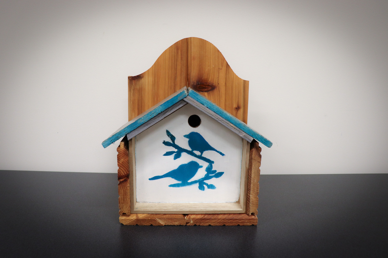Blue Birdhouse auction item image