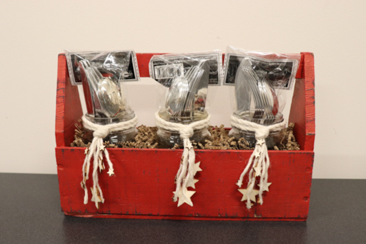 Red Cutlery Box auction item image