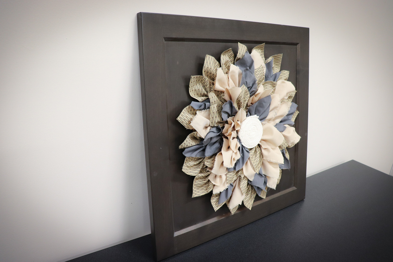 Floral Burst Fabric Décor (Dark) auction item image