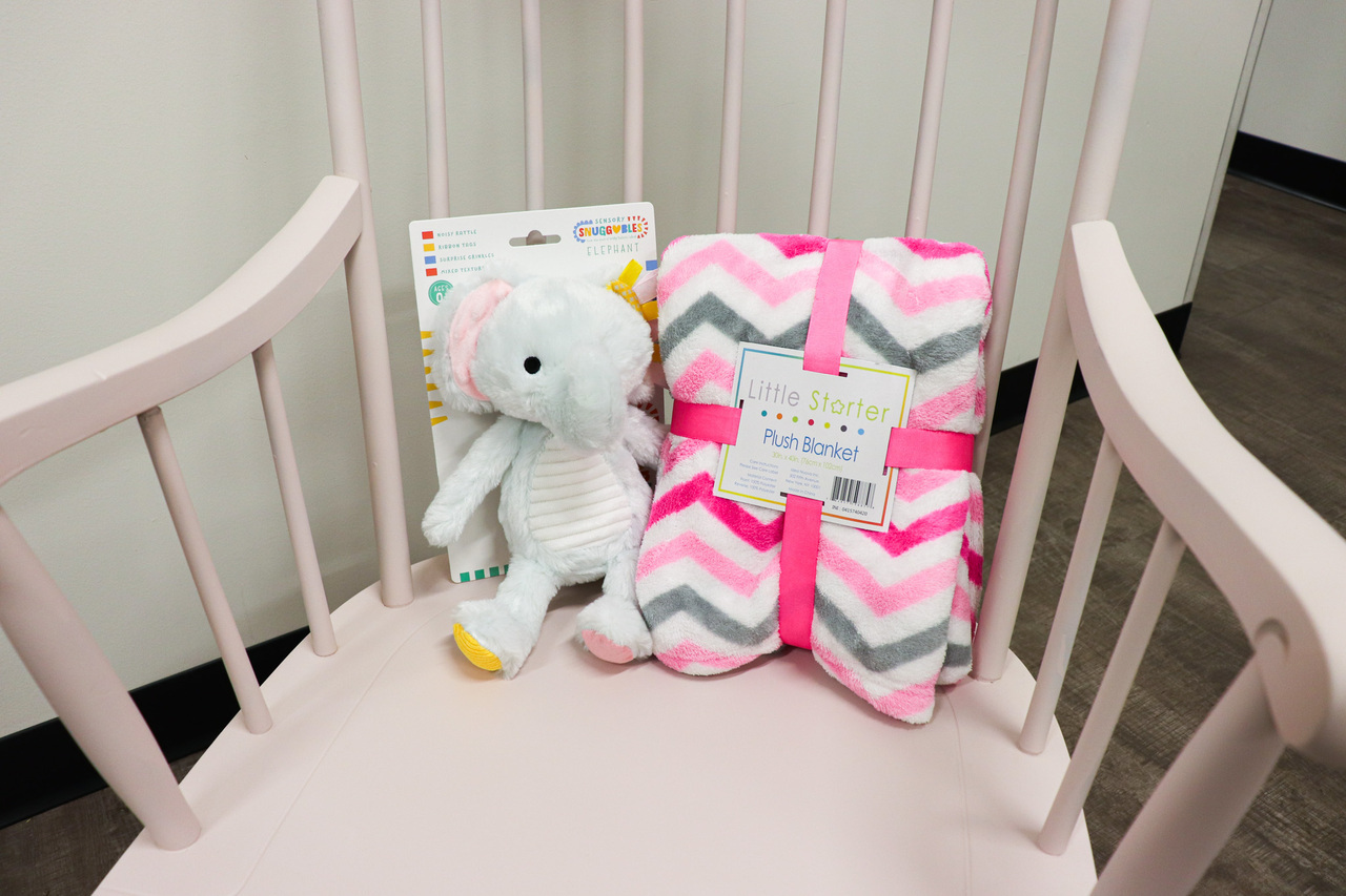 Soft & Pink - Baby Girl's Nursery Rocking Chair auction item image