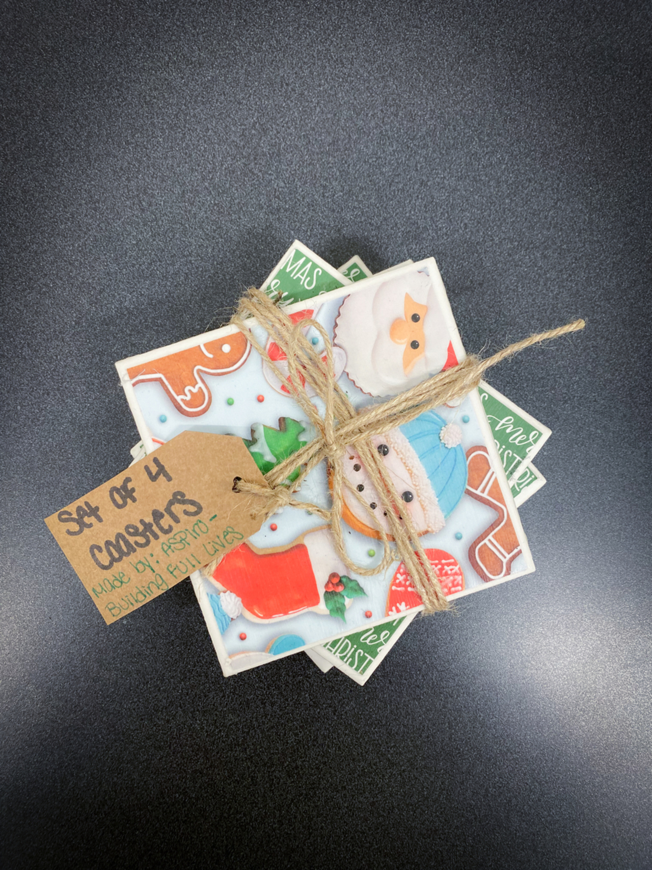 Holiday Coasters Set 3 auction item image