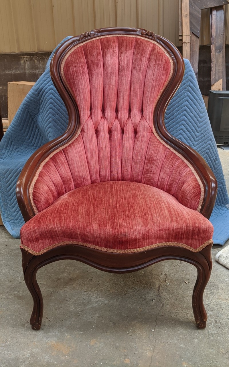 Upper Cumberland Habitat for Humanity Auction | Red Upholstered Shell Chair