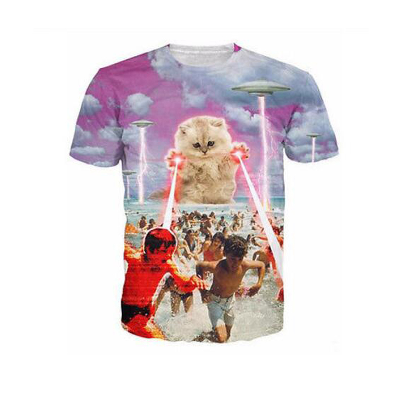 Lazer Beam Cat Shirt  auction item image