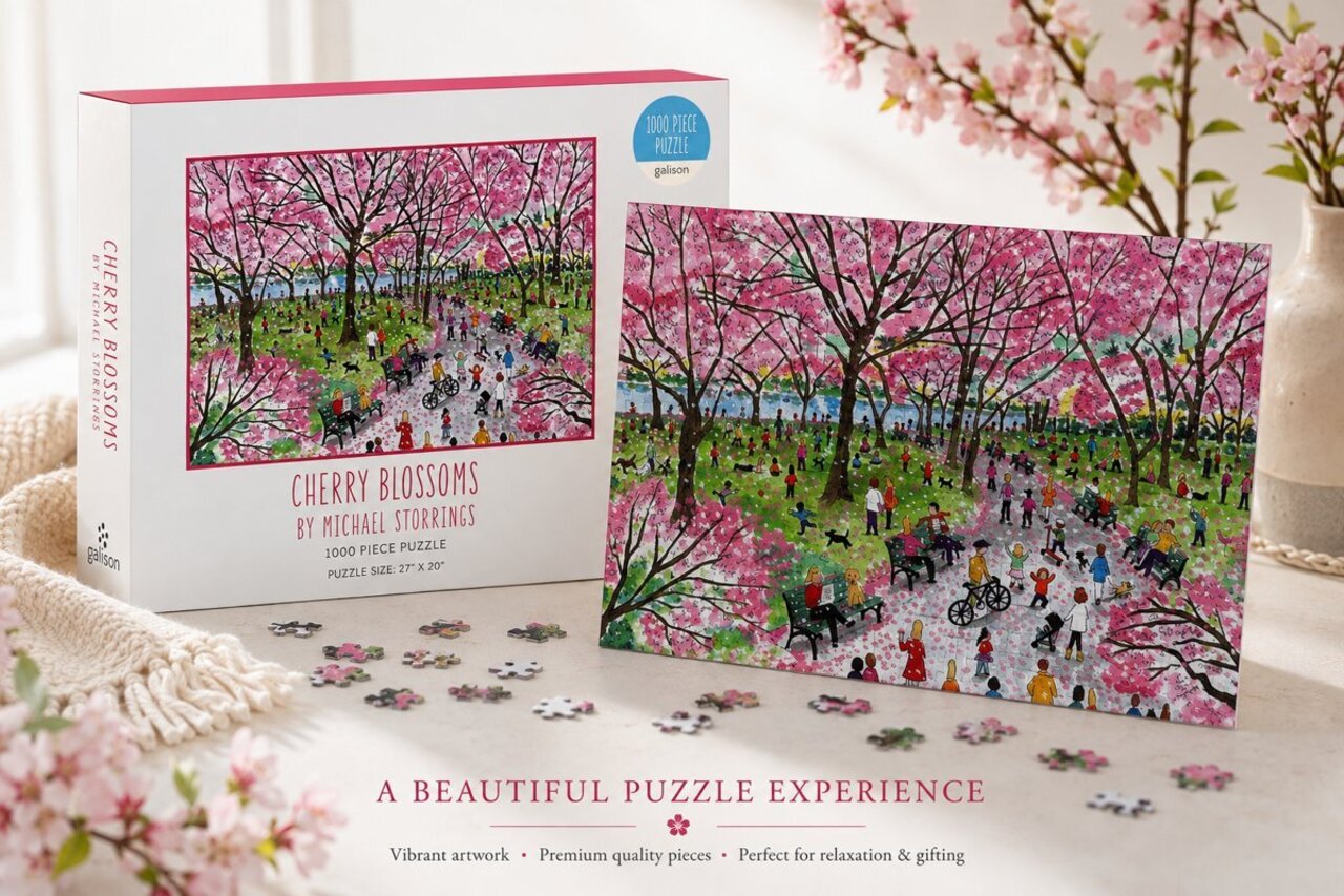 Cherry Blossoms 1,000-Piece Puzzle auction item image