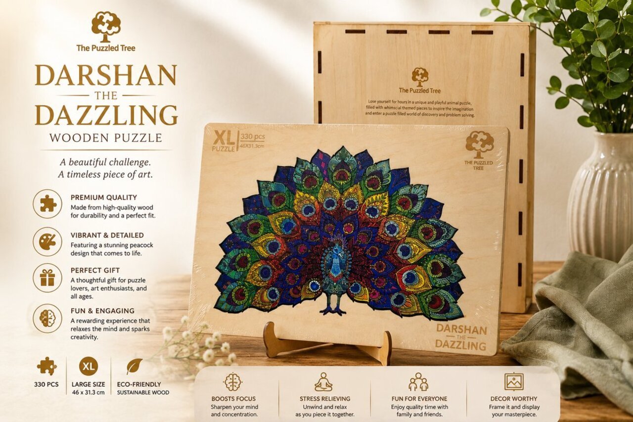 Darshan the Dazzling XL Wooden Puzzle auction item image