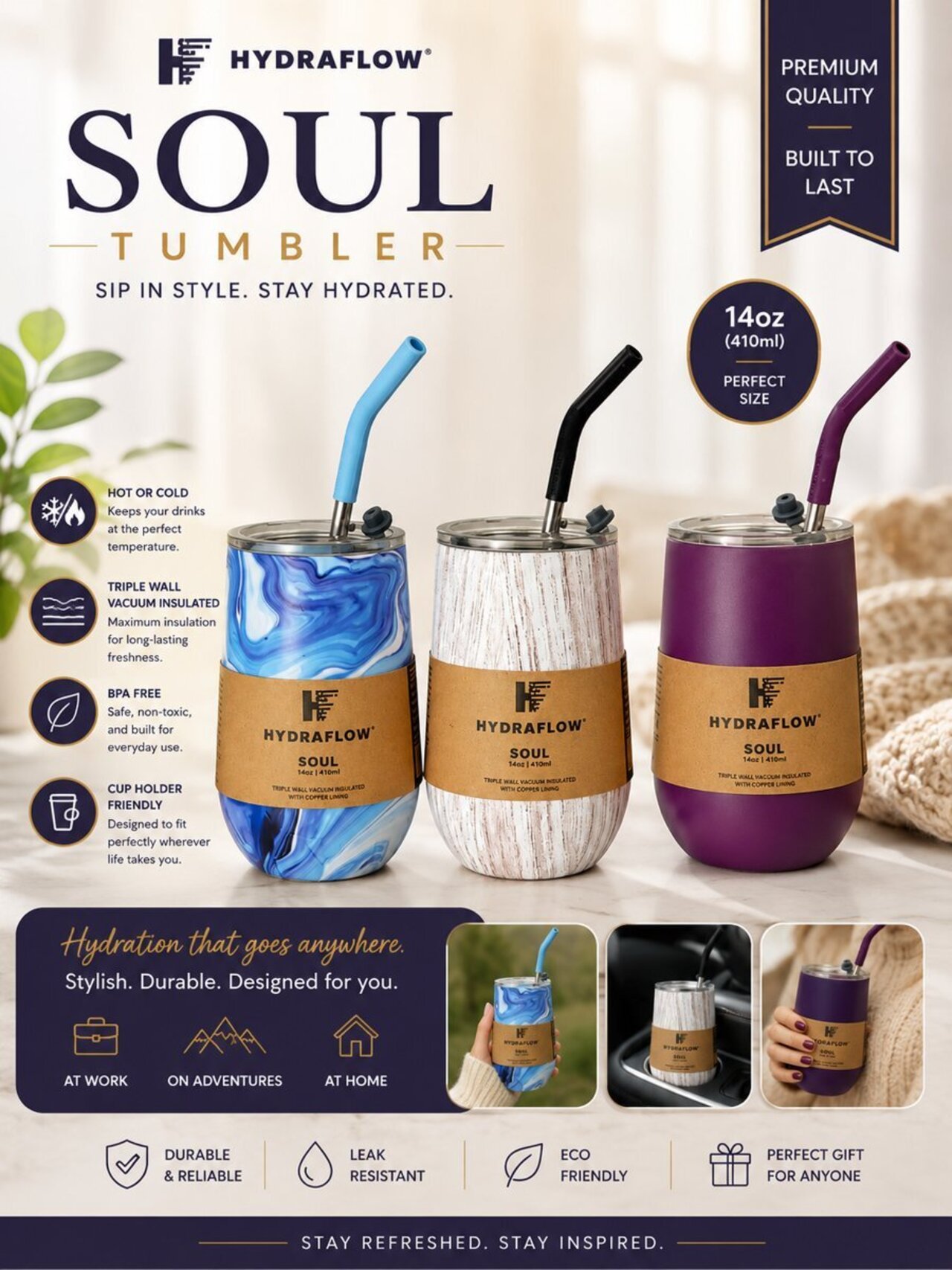 Insulated Tumbler Collection (Set of 4) auction item image
