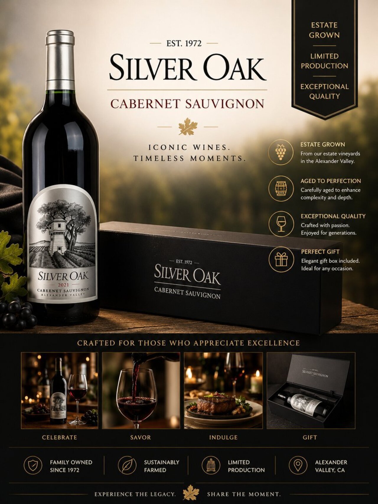 Silver Oak Cabernet Sauvignon 2021 auction item image