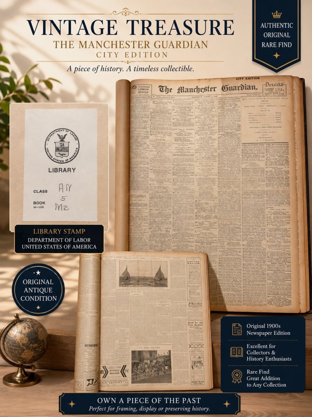 The Manchester Guardian 1923 Bound Volume auction item image