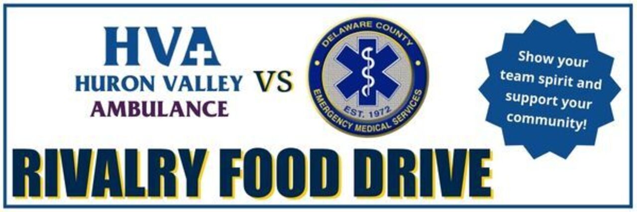 HVA vs. DCEMS Food Drive logo