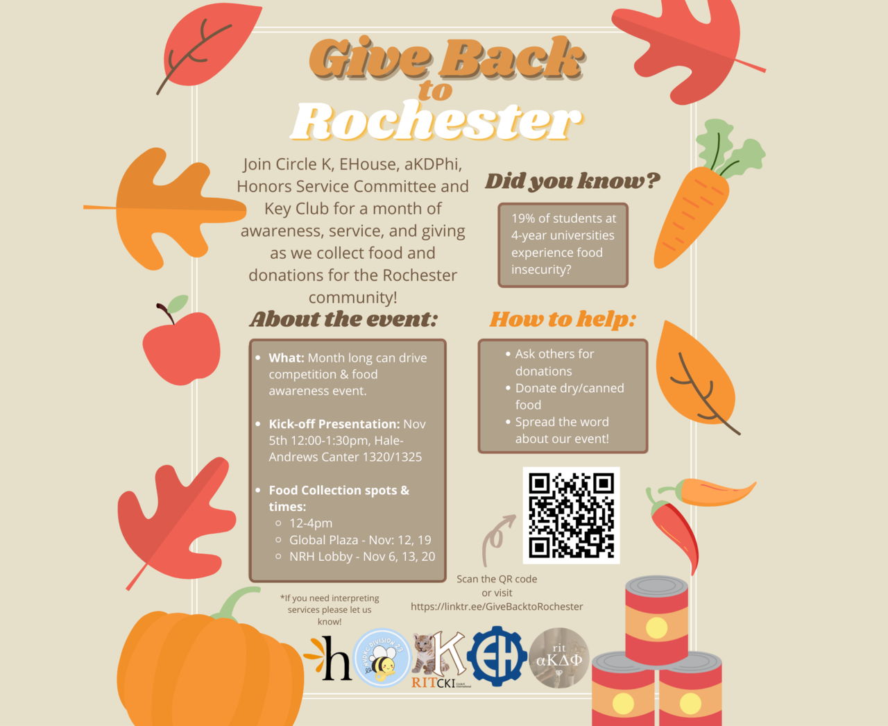 Give Back to Rochester logo