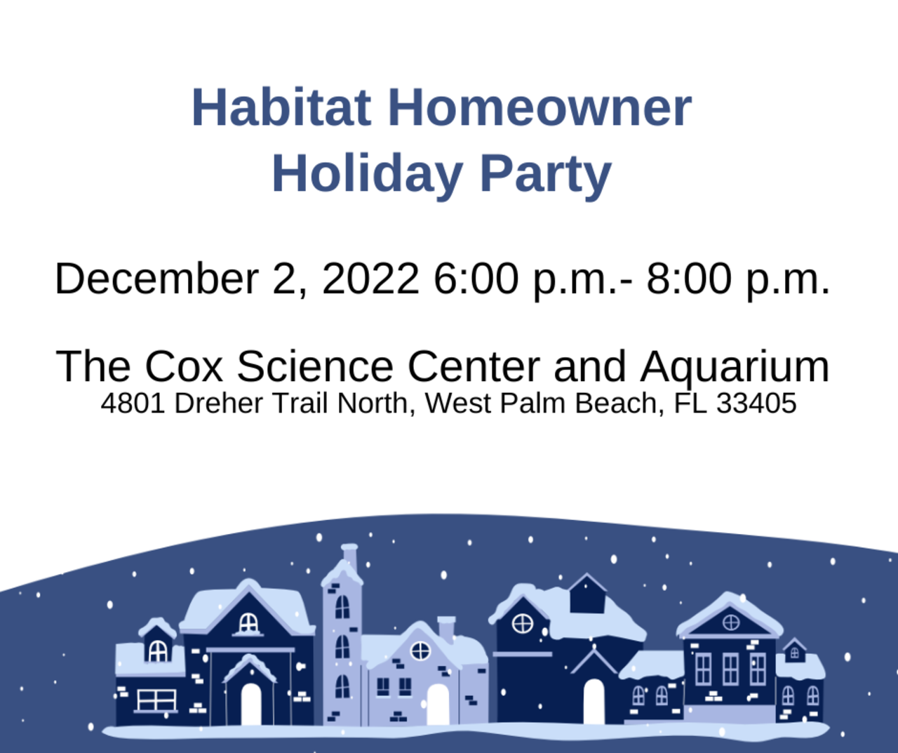 Habitat PBC Homeowner Holiday Party logo