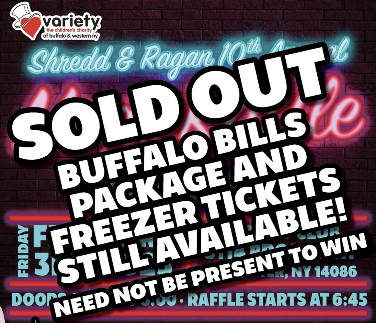 Shredd & Ragan 10th Annual Meat Raffle logo