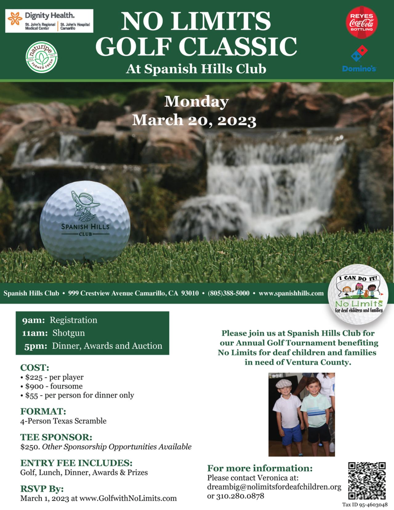 No Limits Golf Classic 2023 logo