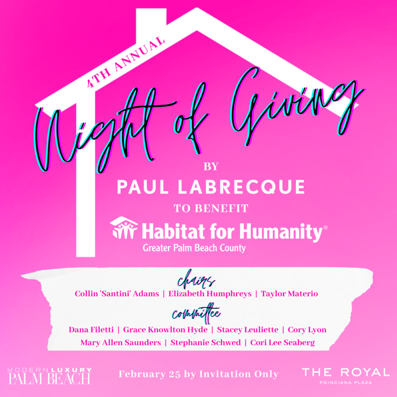 4th Annual Night of Giving by Paul Labrecque logo