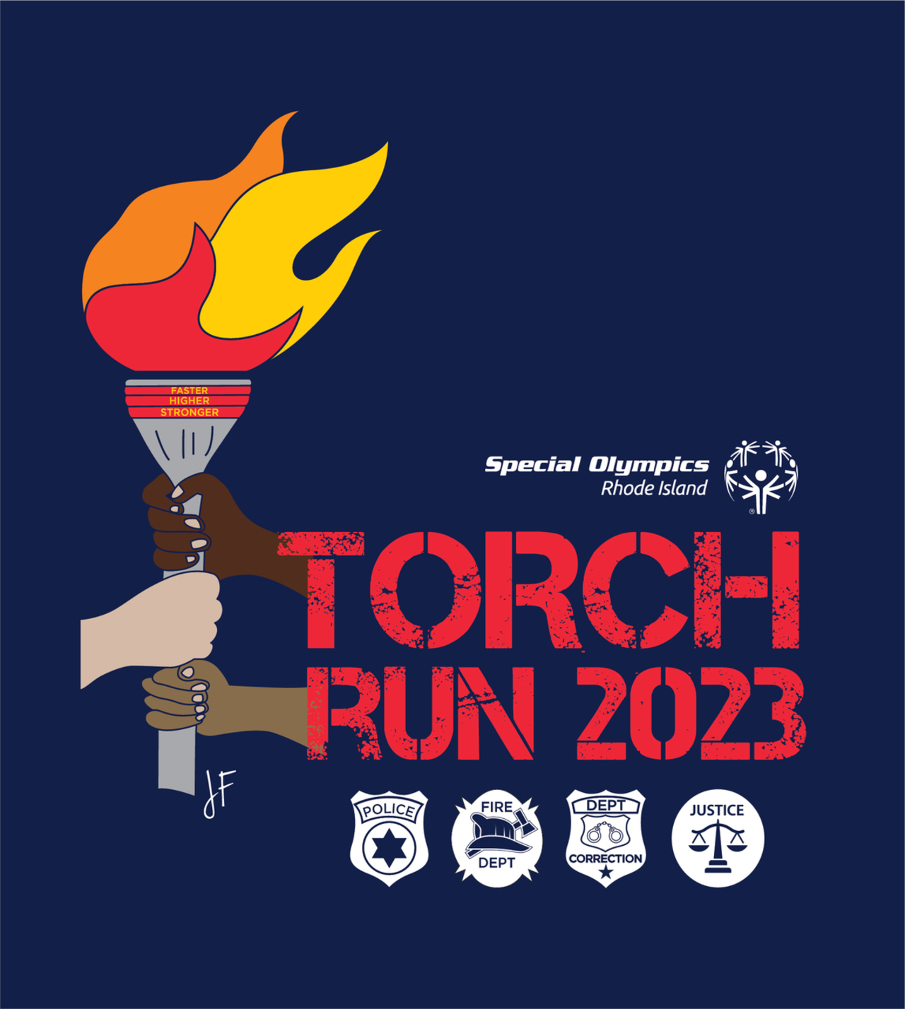 2023 Torch Run Shirts logo