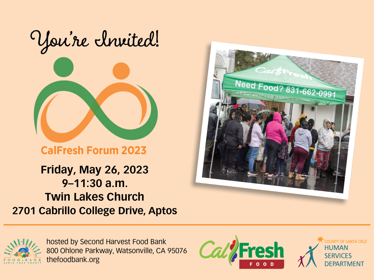 11th annual CalFresh Forum 2023 RSVP Page for Second Harvest Food