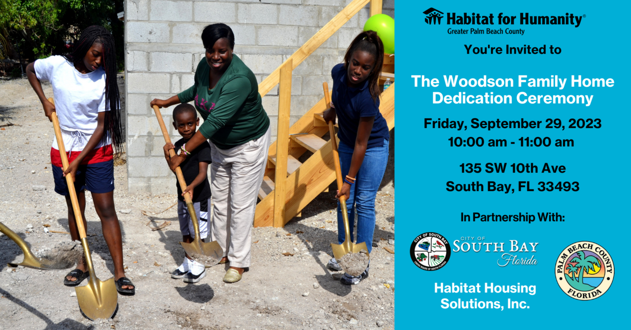 Woodson Family Home Dedication Ceremony logo