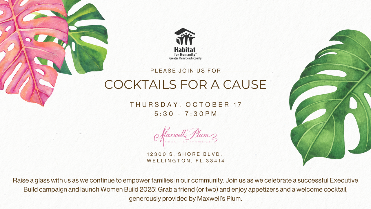 Cocktails for a Cause at Maxwell's Plum logo