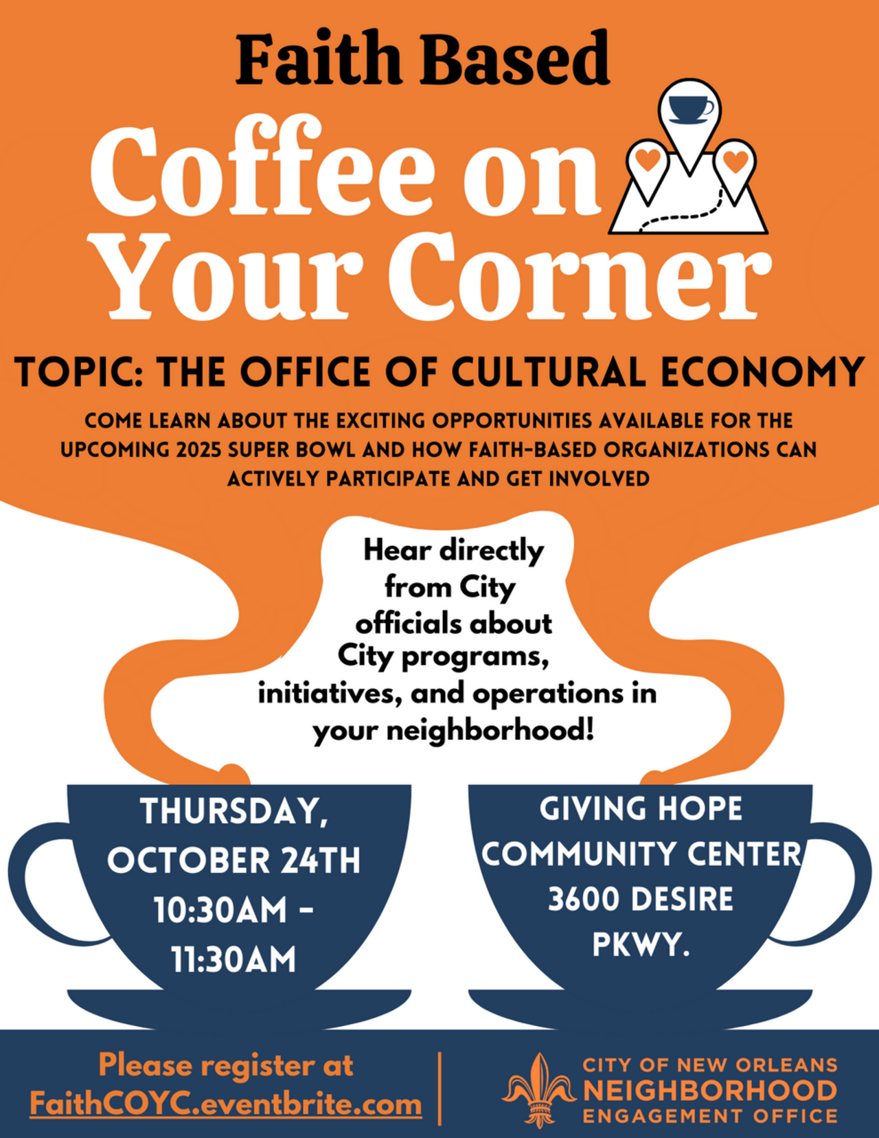 FAITH BASED COFFEE ON YOUR CORNER logo