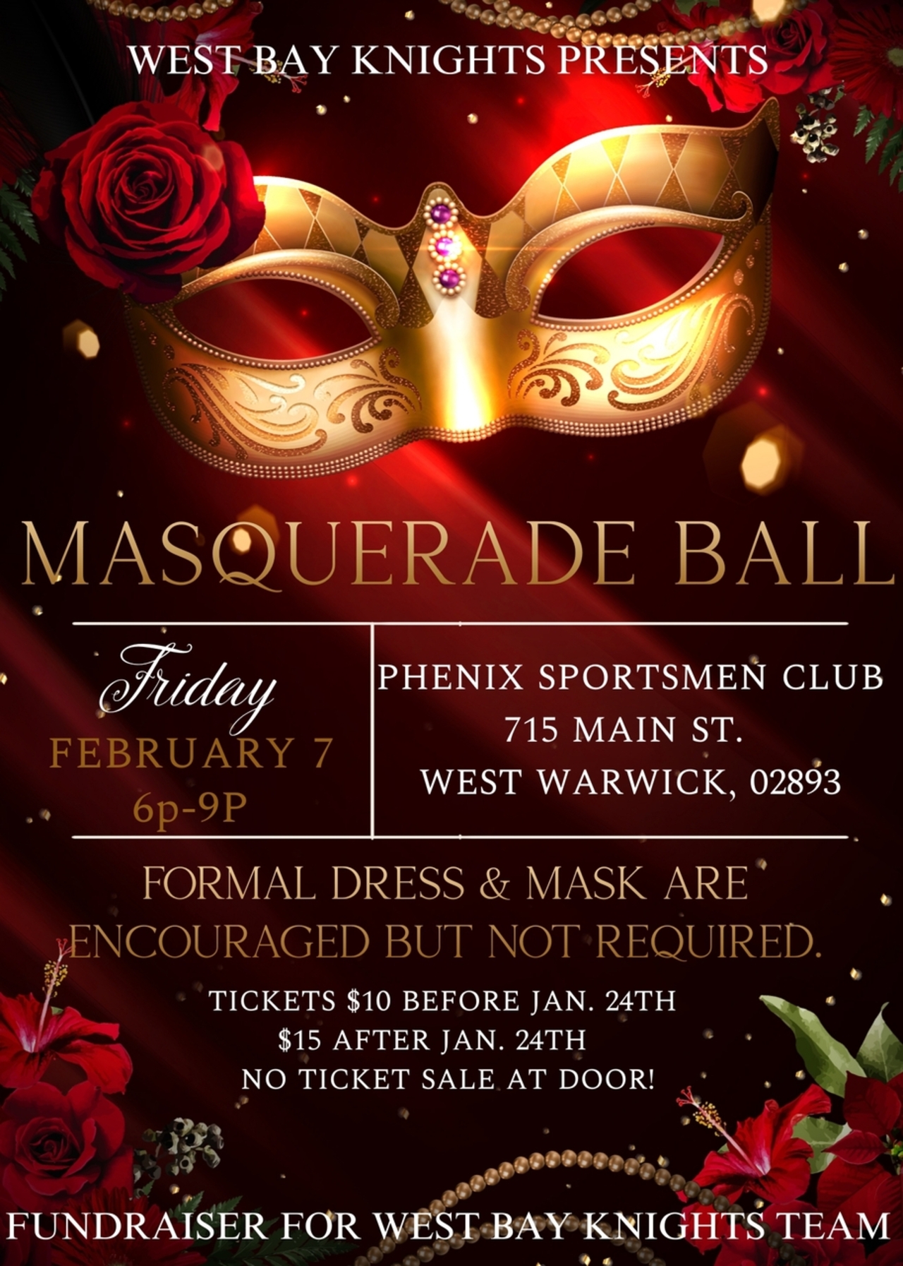 West Bay Knights Masquerade Ball logo