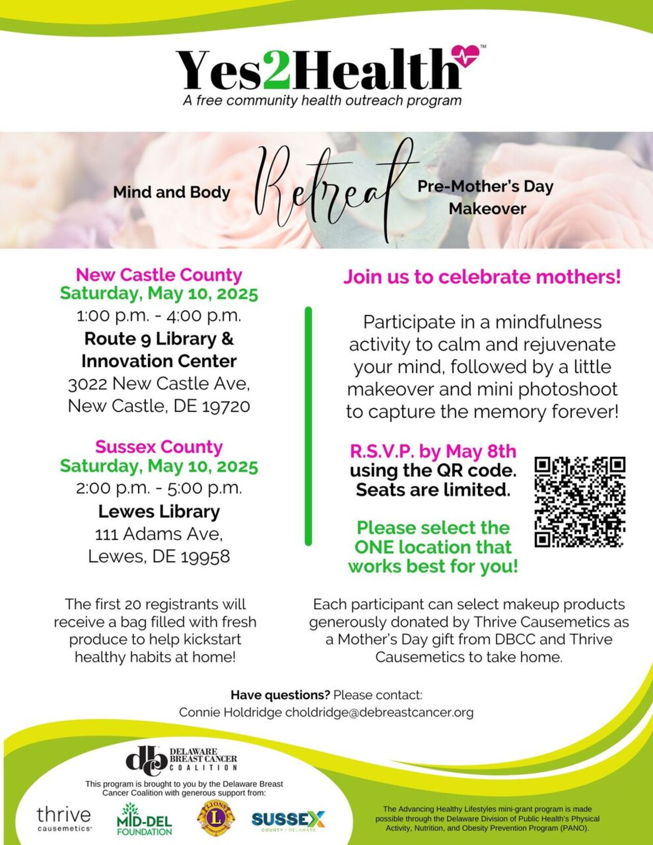 Pre-Mother's Day Makeover Yes2Health Retreat logo