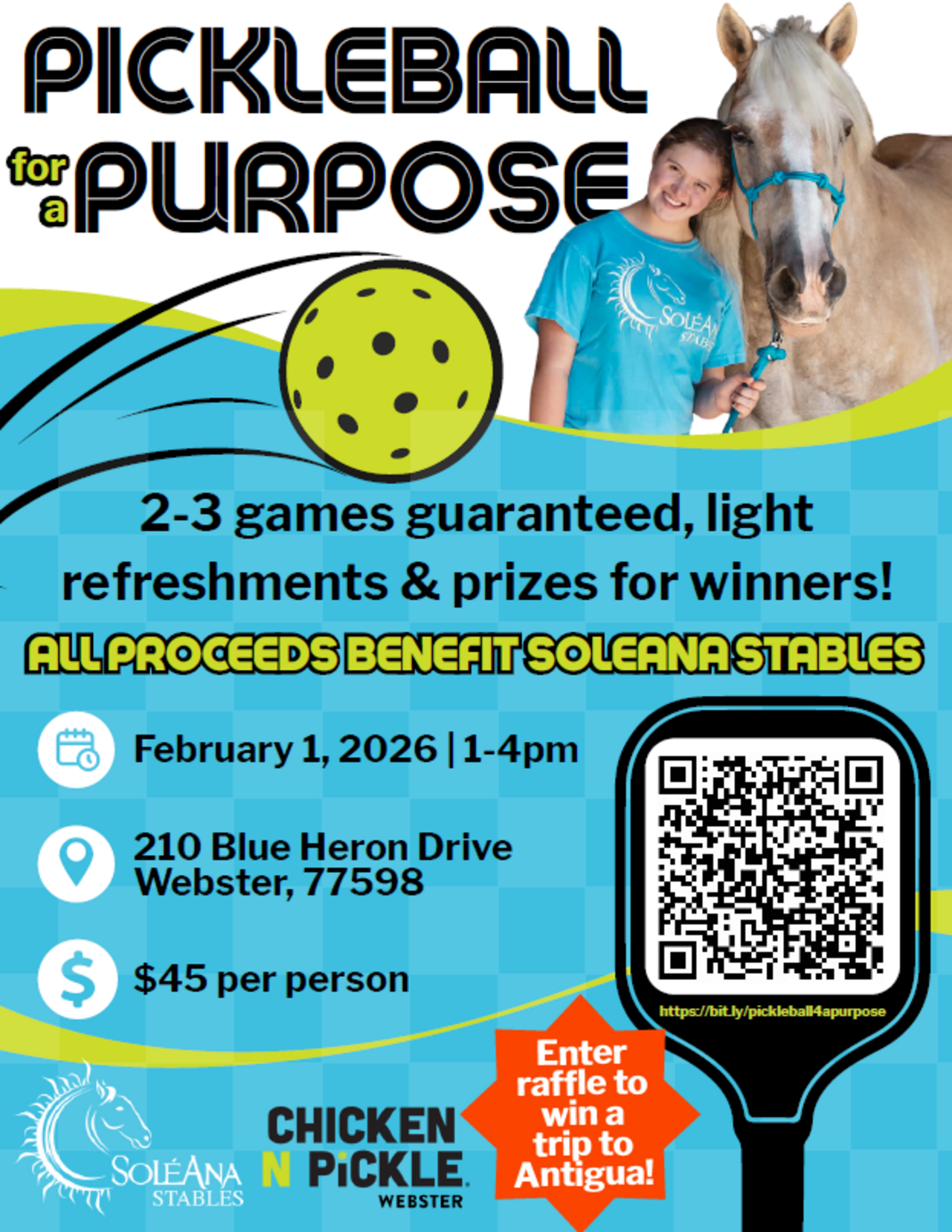 Pickleball For A Purpose! logo