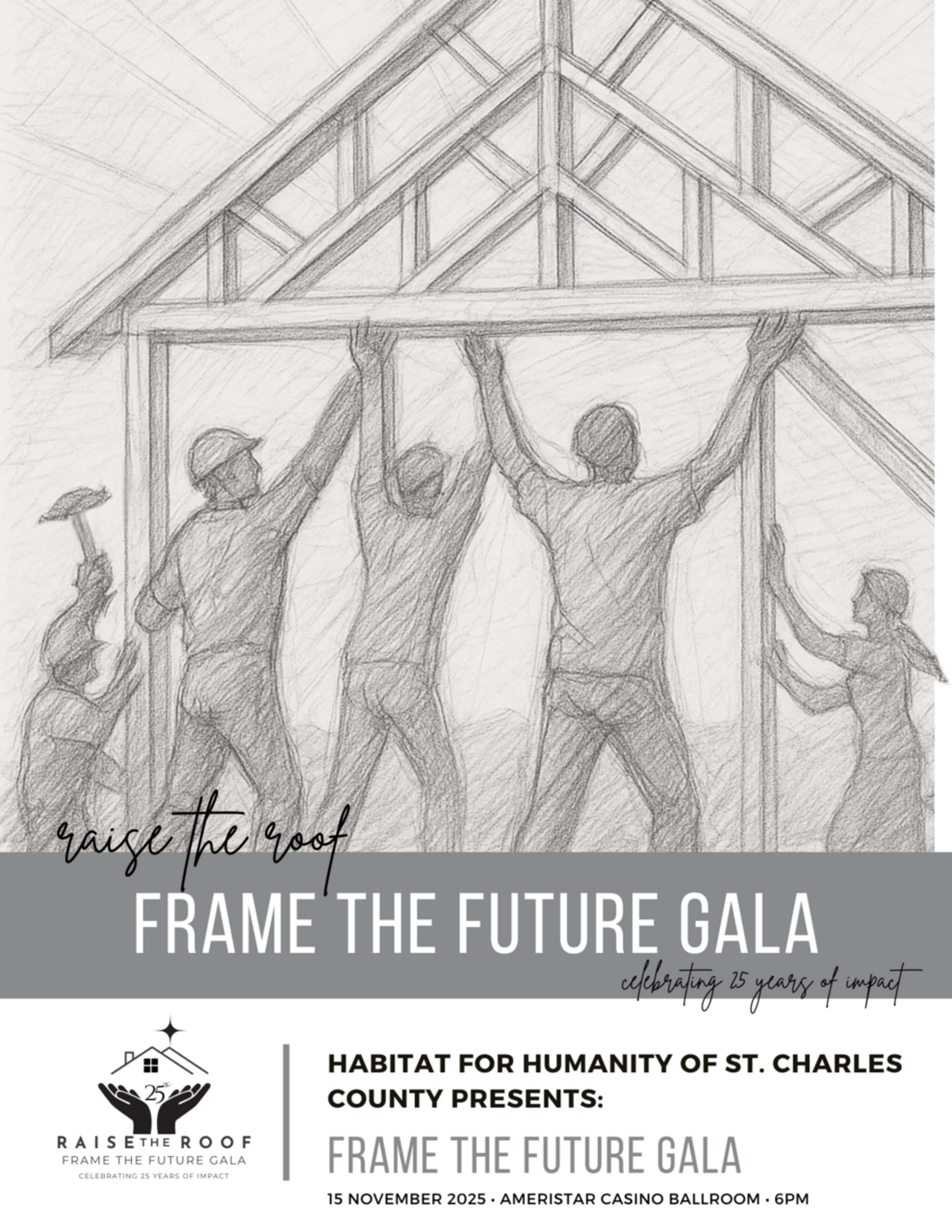 Frame the Future: Raise the Roof 2025 logo