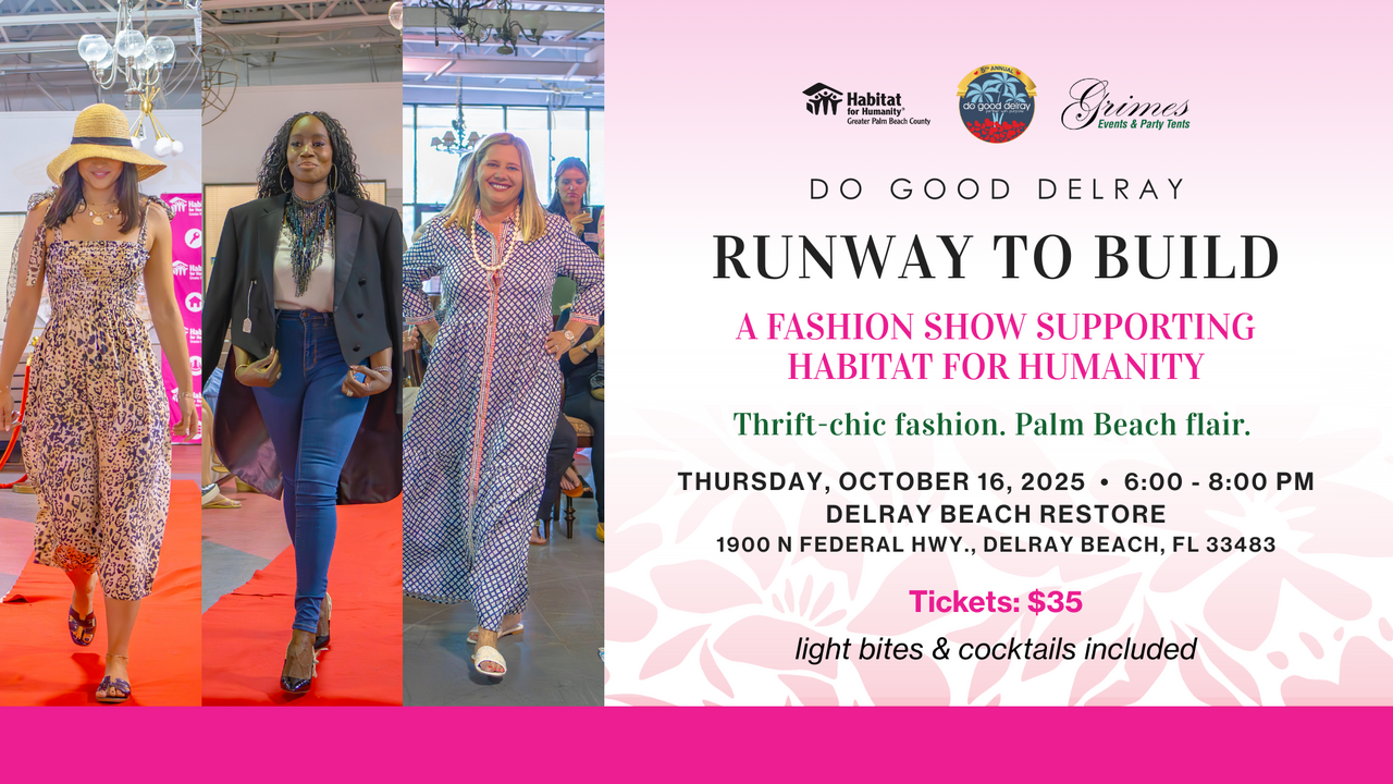 Runway to Build - a Do Good Delray Event logo