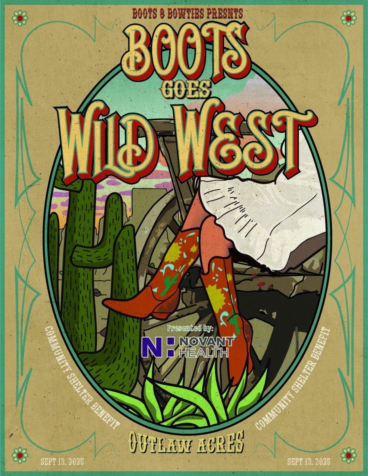 Boots and Bowties 2025 Volunteers logo