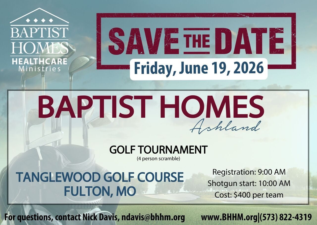 Baptist Homes of Ashland 2026 Charity Golf Tournament logo