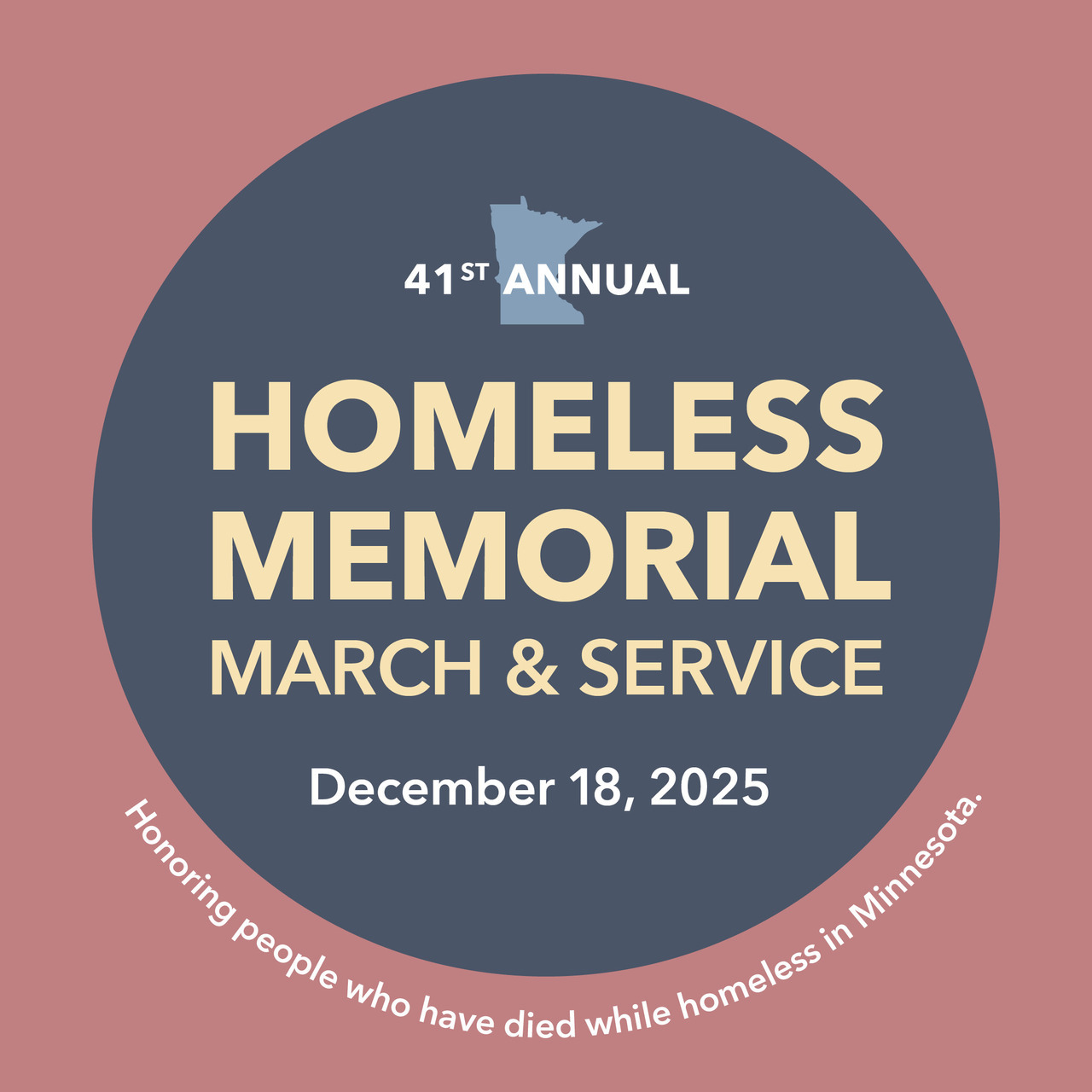 Homeless Memorial March & Service logo