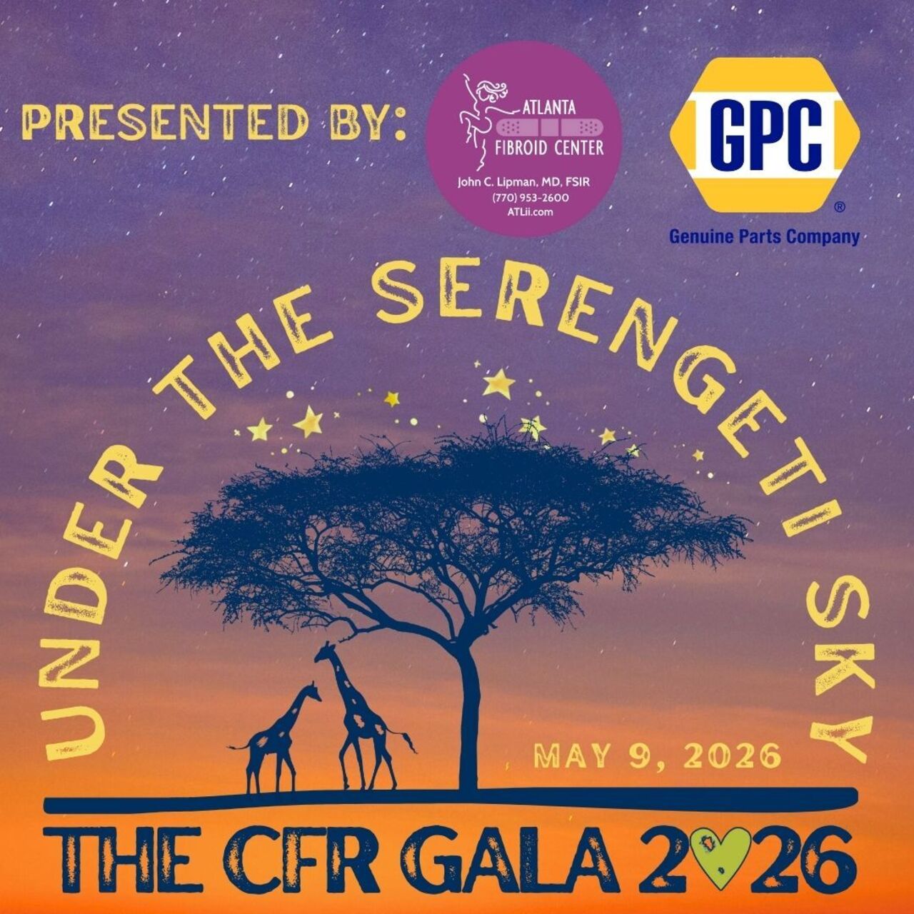 Under the Serengeti Sky: 2026 The CFR Gala logo