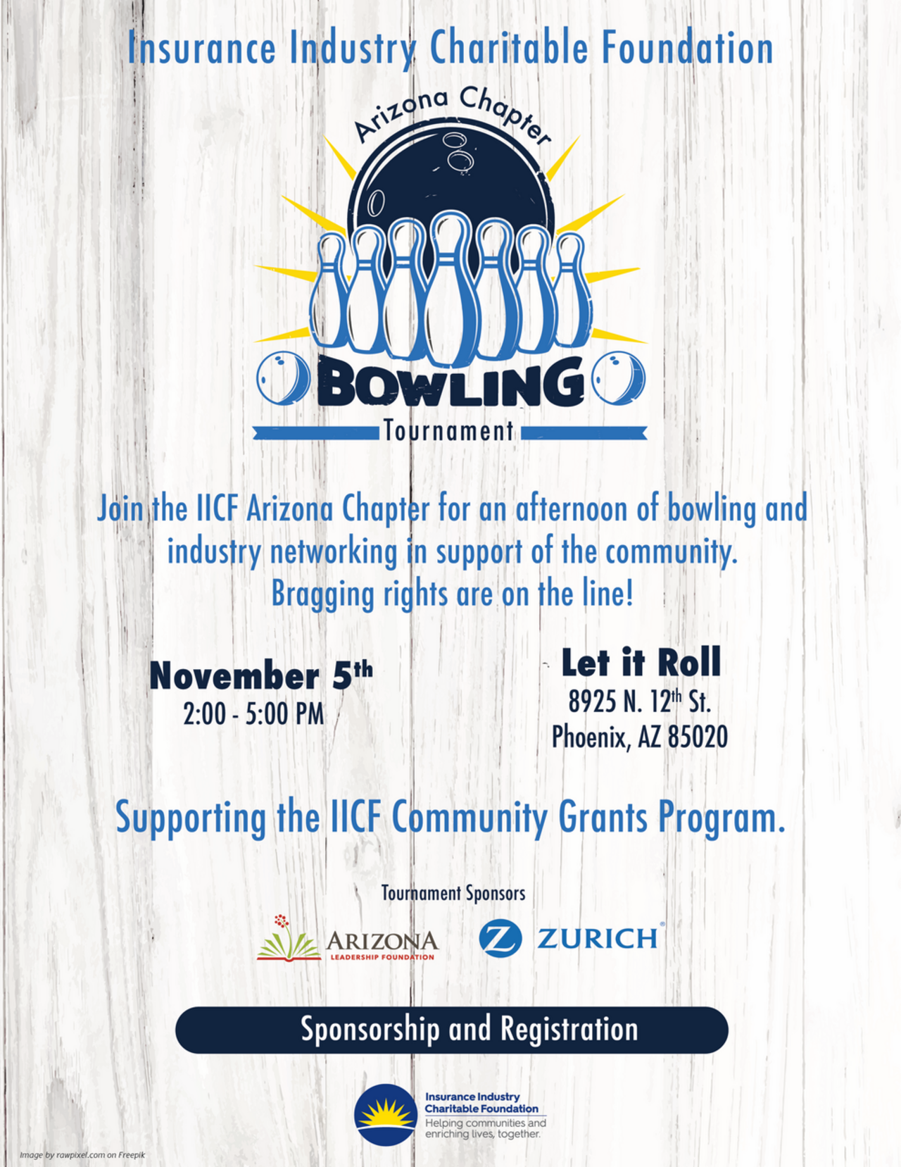 IICF Arizona Bowling Tournament 2026 logo